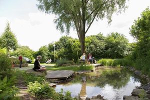 Der Garten der Uni Witten Herdecke.