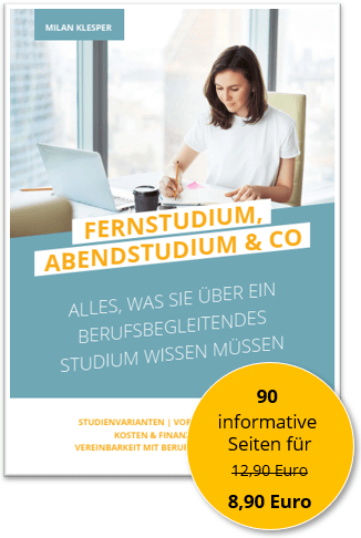 Das Cover des E-Books "Fernstudium, Abendstudium & Co." 
