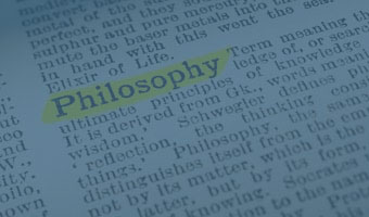 Ein Lexikonartikel über Philosophie in englischer Sprache.